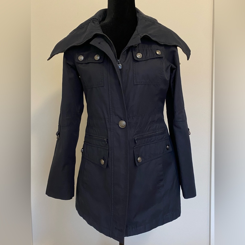 Laundry by Shelli Segal navy blue winter jacket size small - Picture 1 of 9